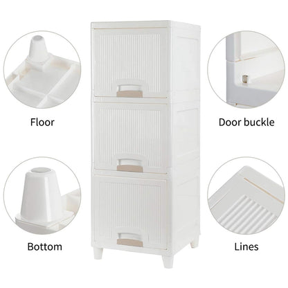 2-Layer Foldable Storage Drawer Unit