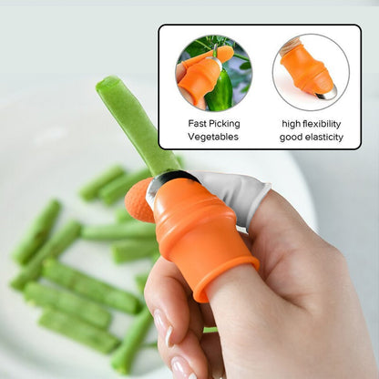 V-Shaped Thumb Peeler & Cutter for Kitchen