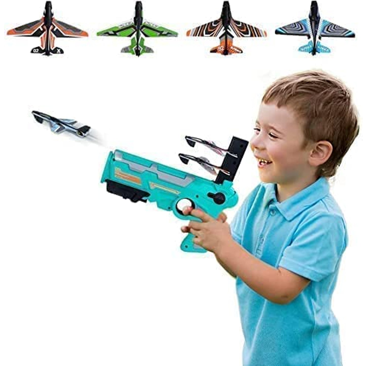 Outdoor Airplane Launcher Set – Includes 5 Foam Planes