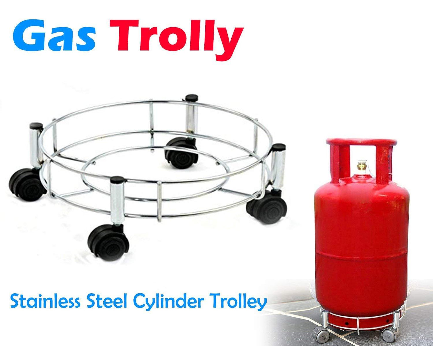 118L Gas Trolley - Stainless Steel