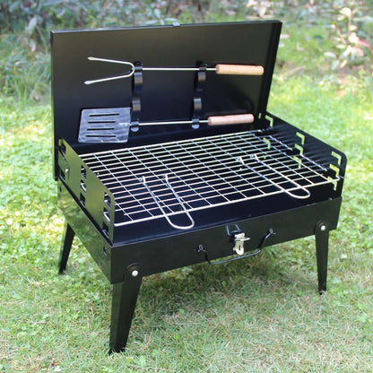 Portable Stainless BBQ Toaster (Black)