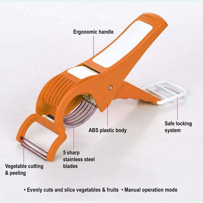 2-in-1 Veggie Cutter & Peeler