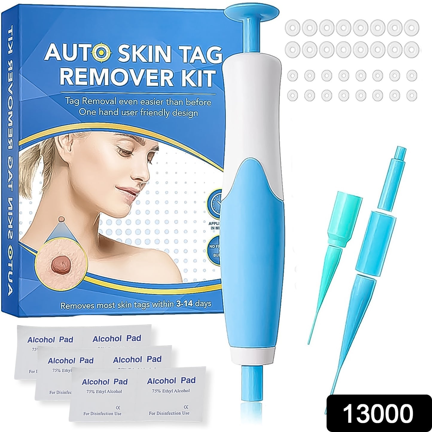 Skin Tag Remover Kit 2 In 1 For Micro To Large (2 Mm - 8 Mm  1 Set)