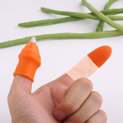 V-Shaped Thumb Peeler & Cutter for Kitchen