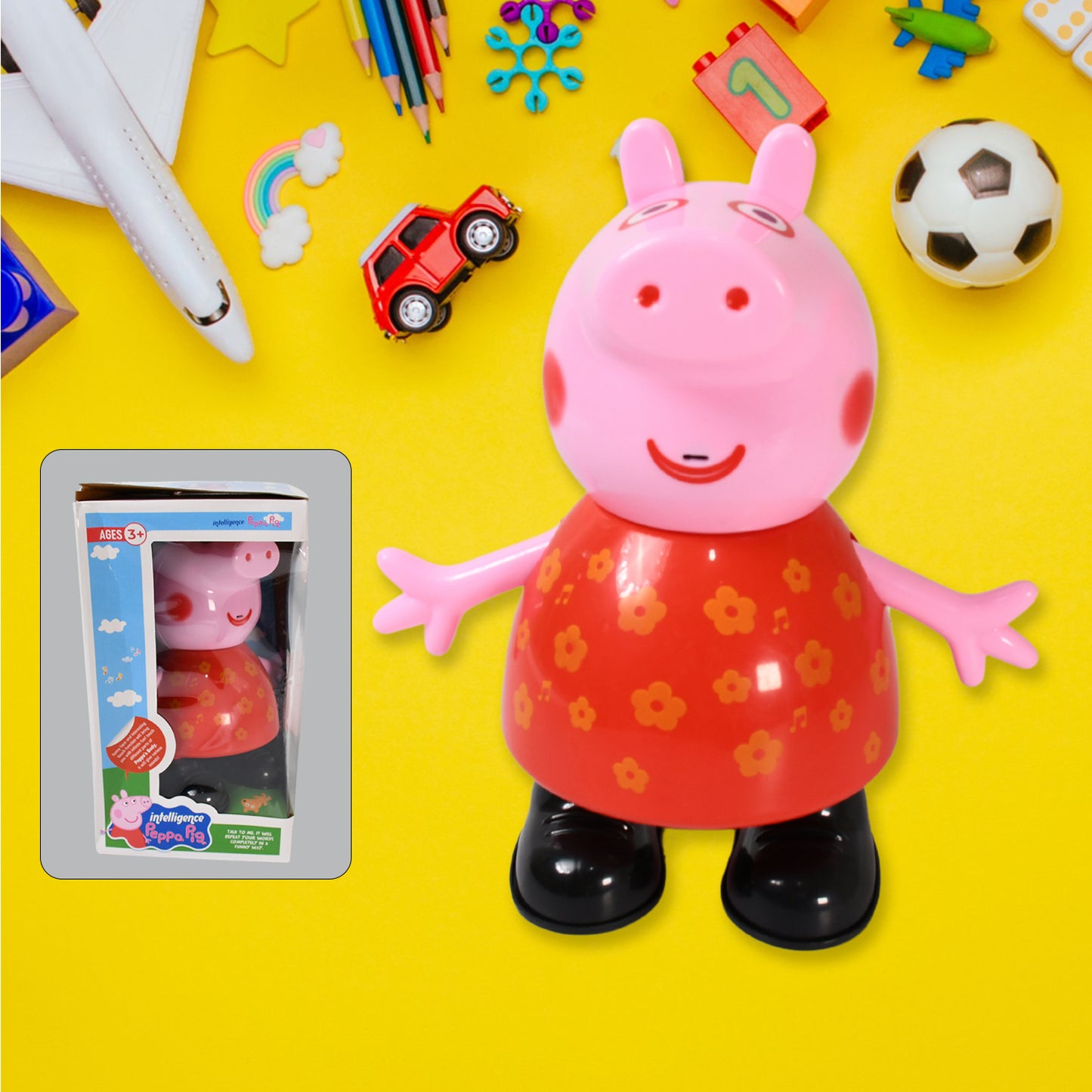 Movable Pig Pretend Play Toy for Kids