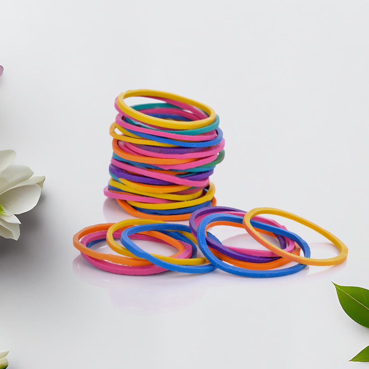 Rubber Band For Officehome And Kitchen Accessories Item Products Elastic Rubber Bands Flexible Reusable Nylon Elastic Unbreakable For Stationery School Multicolor