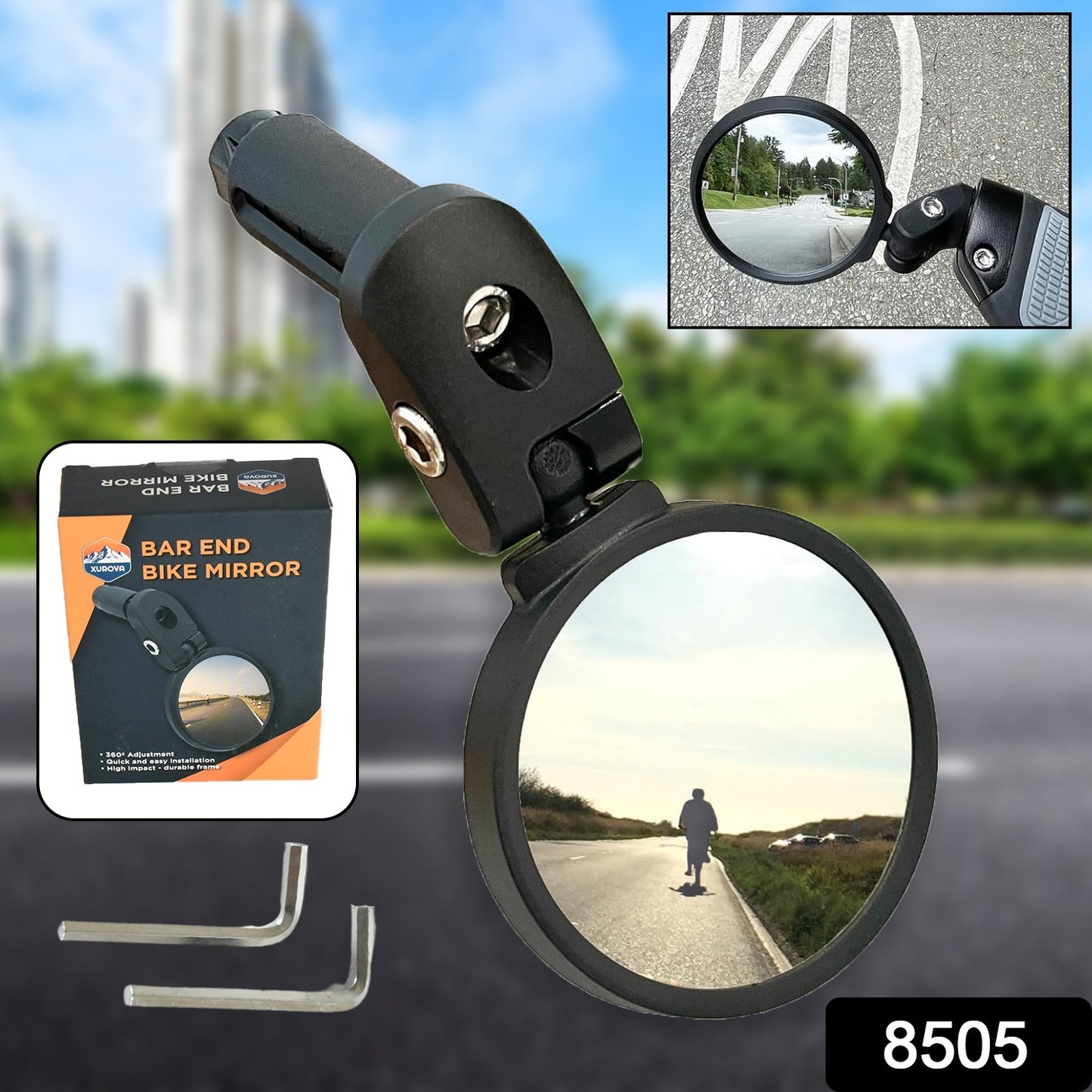 Foldable Rearview Bike Mirror - Durable & Safe