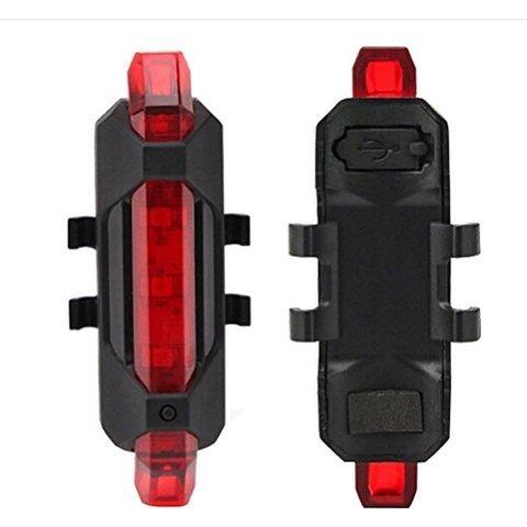 1561 Rechargeable Bicycle Front Waterproof Led Light (Red)