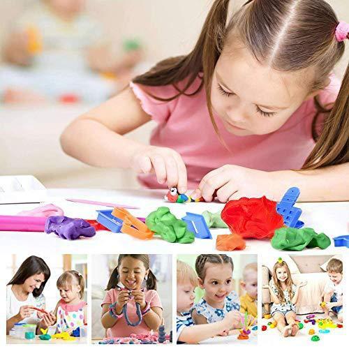 Non-Toxic 50g Creative Dough Clay (6 Pack, 5 Colors)