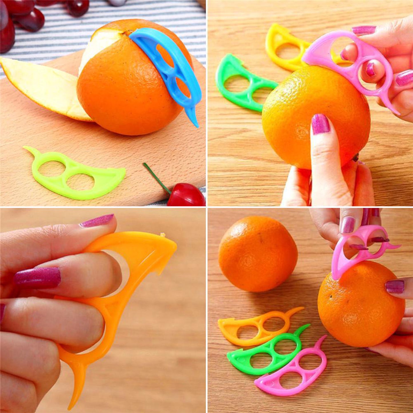 10-Piece Orange Peeler Set with Pouch