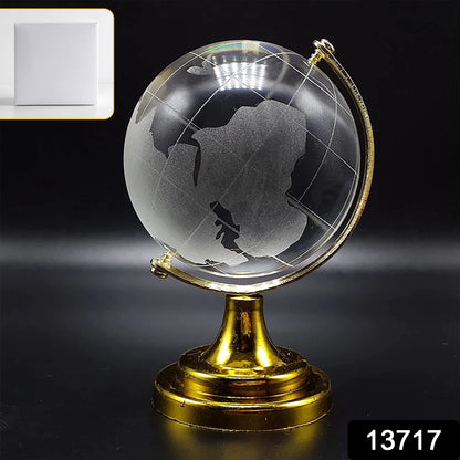 Crystal Globe with Golden Stand (50mm)