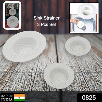 Plastic Sink Strainer Set – 3 Pcs Waste Filter for Kitchen Basin