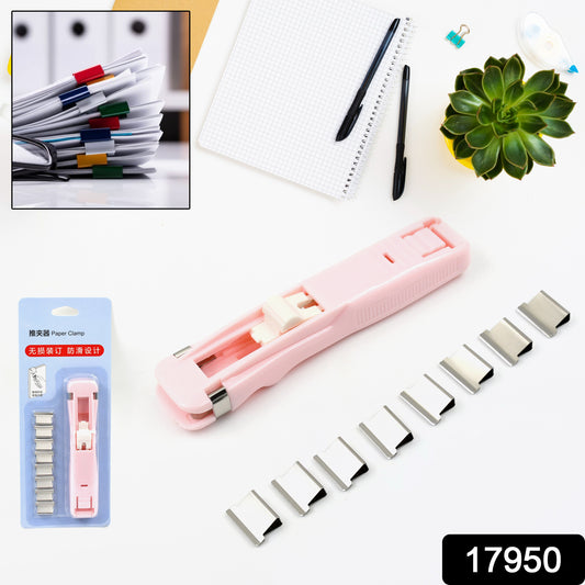 8-Piece Paper Clamp Dispenser Set