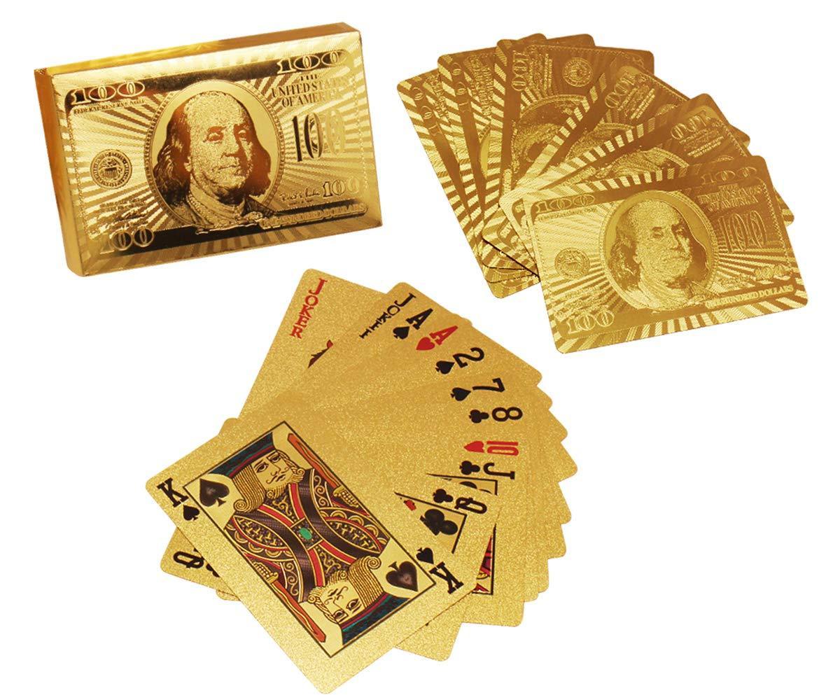 Golden Gold-Plated Poker Cards