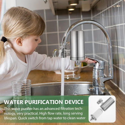 304 Stainless  Steel Faucet Mount Water Filter Water Purifier (1 Set)