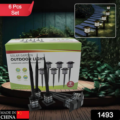 Long-Lasting LED Solar Garden Lights – 6 Pcs