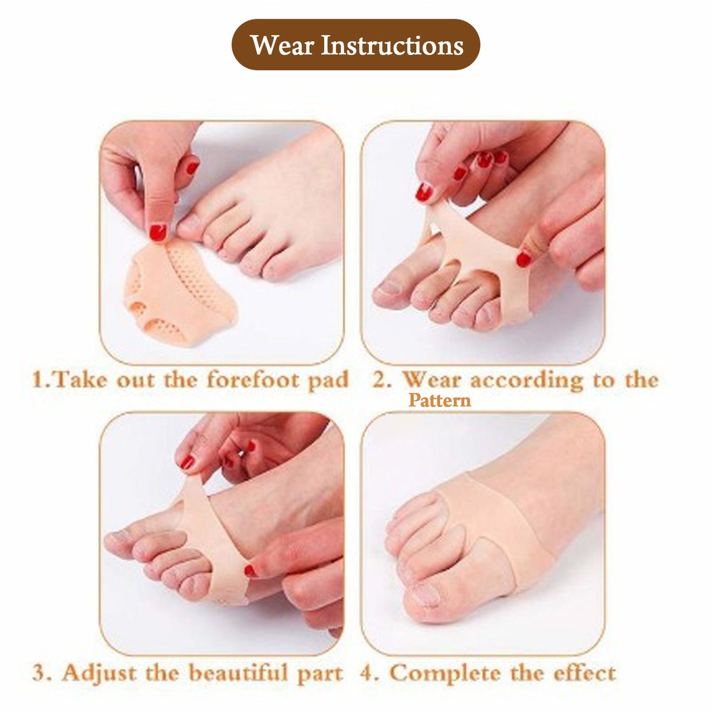 6257 Silicone Tiptoe Protector And Cover Used In Protection Of Toe For Men And Women