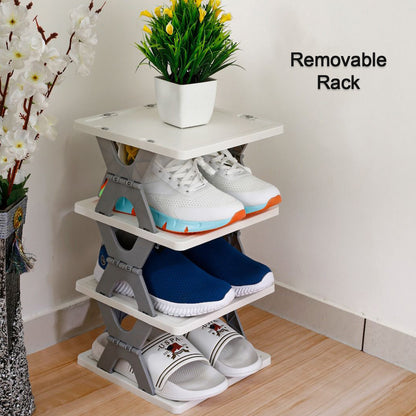 Multifunctional 6-Tier Shoe Stand – Collapsible & Space-Saving