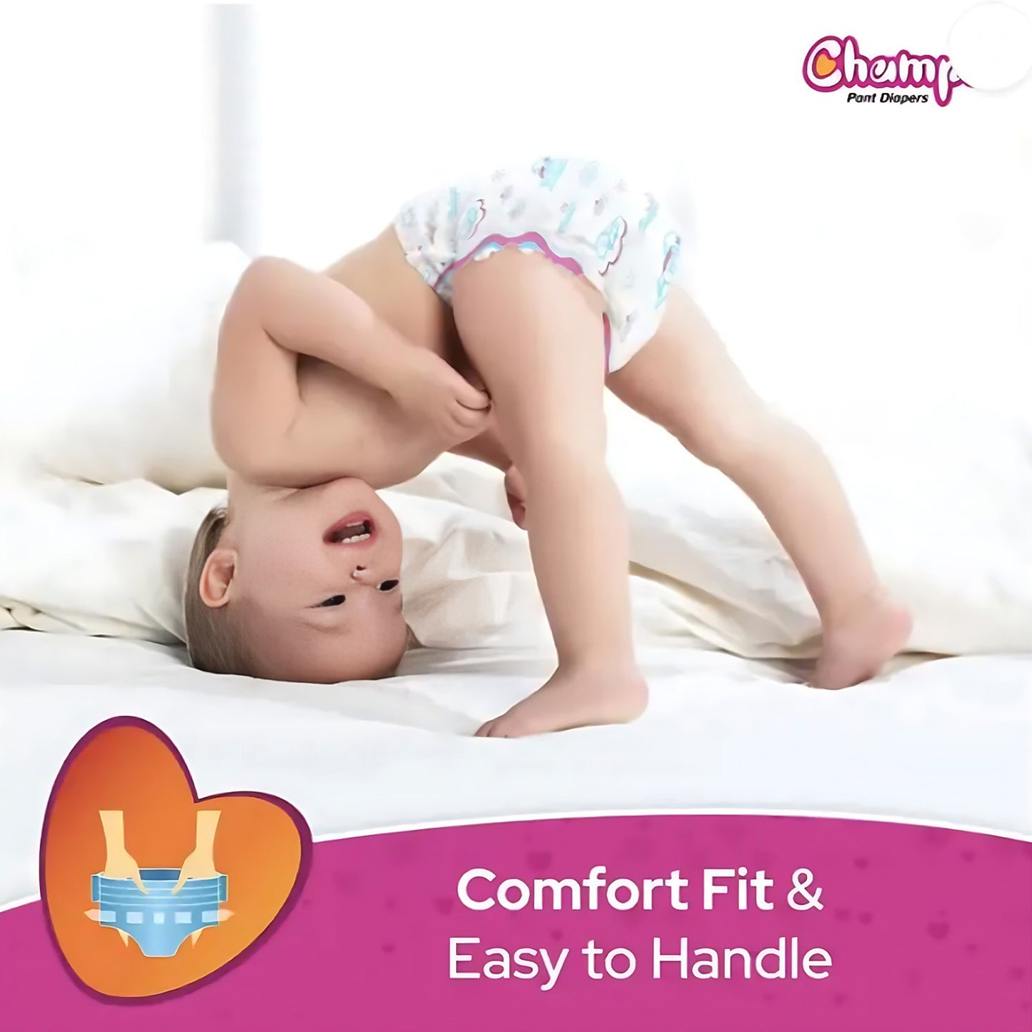 Champs Soft & Dry Baby Diaper Pants - S (5 Pcs)