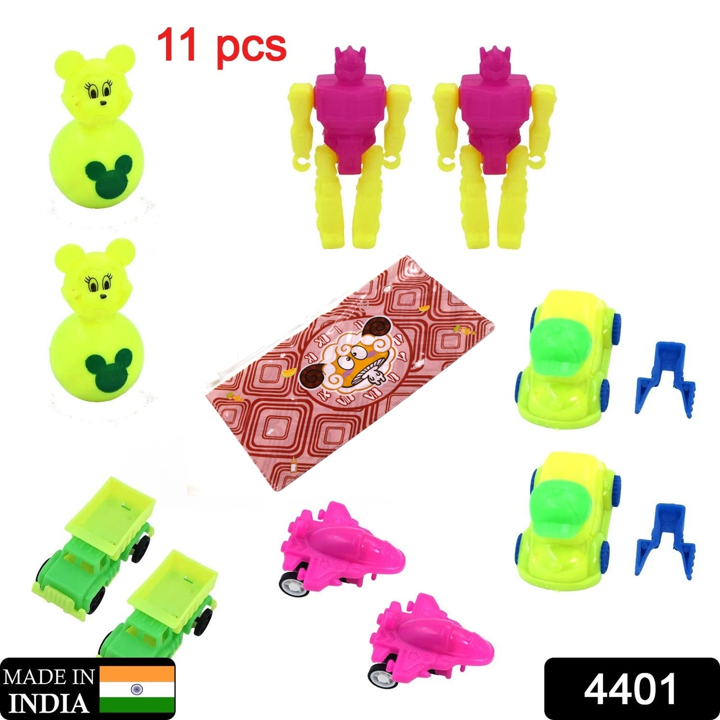 Friction Toys Combo for Kids – 11 Piece Set