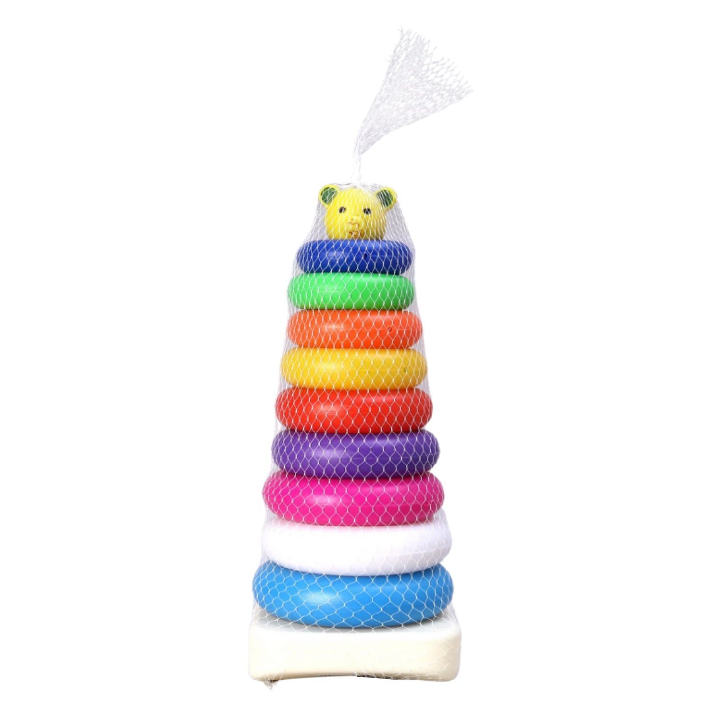 Colorful Teddy Stacking Ring Toy for Babies (9 pcs)