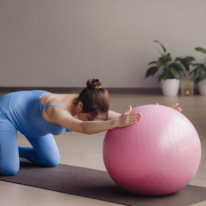 Core Training Exercise Ball with Inflation Pump