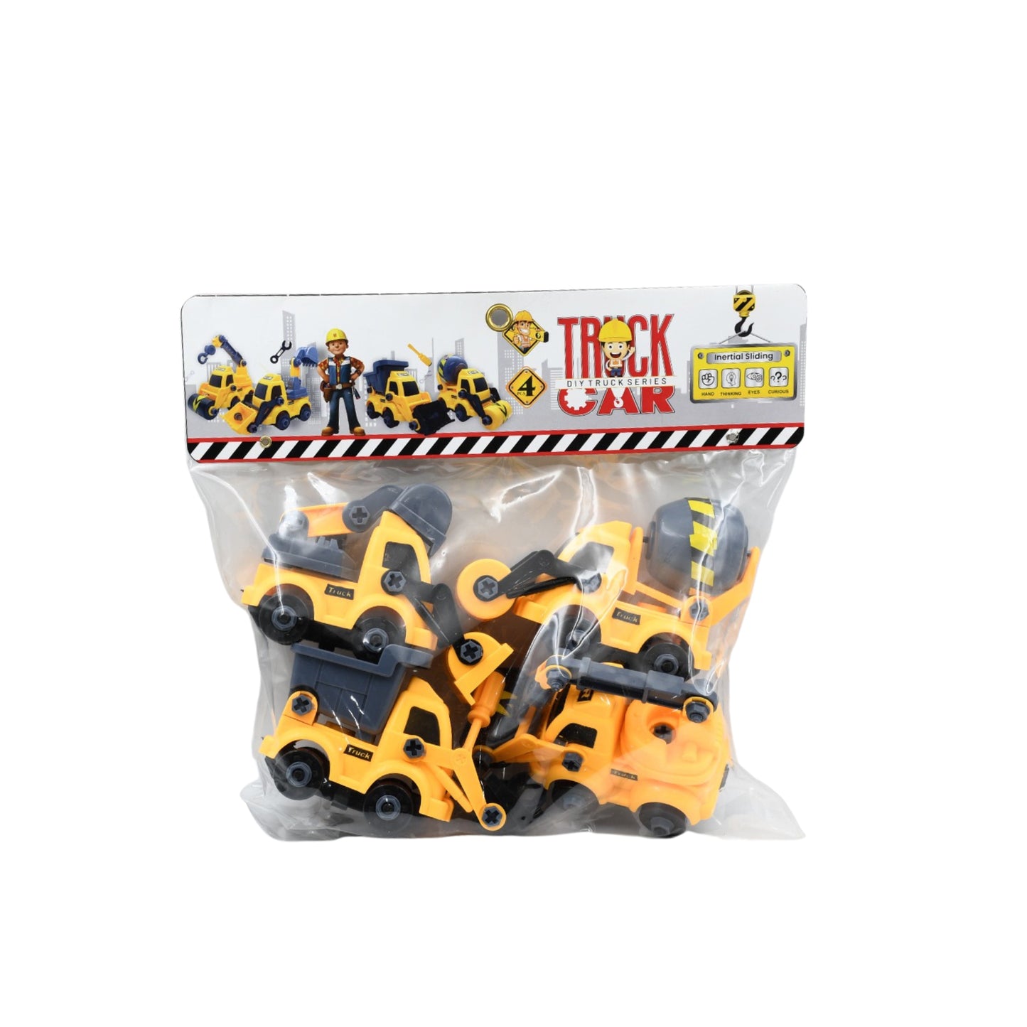 High-Simulation Engineering Vehicle Toy Set (4-Pack)