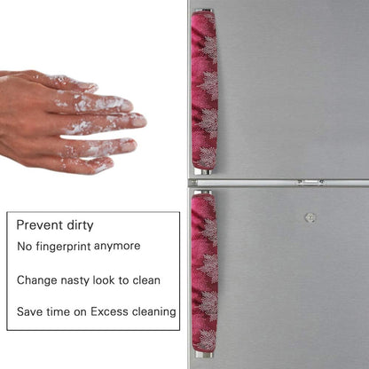 4928  Fridge Cover Handle Cover Polyester High Material Cover For All Fridge Handle Use ( Set Of 2 Pcs )