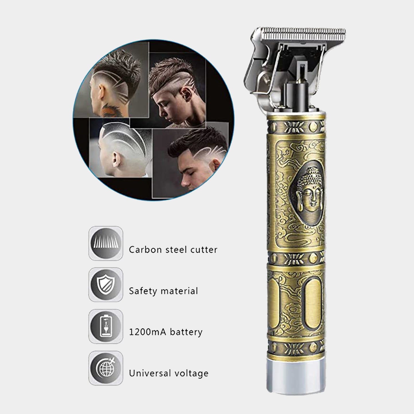 6324 Hair Trimmer For Men Hair Style Trimmer Professional Hair Clipper Adjustable Blade Clipper  Shaver For Men