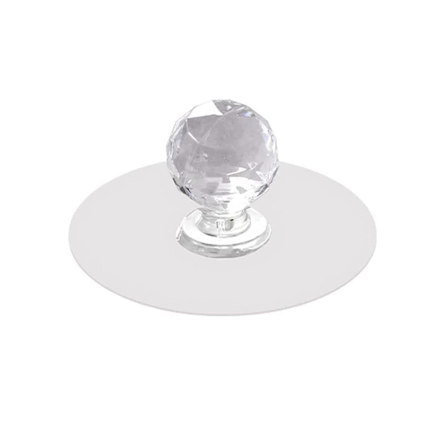 17798 Clear Cabinet Drawer Knobs  Hook Diamond Crystal Shaped Pulls Handles For Wardrobe Kitchen Cupboard Bathroom Dresser Furniture Door Window (1 Pc)