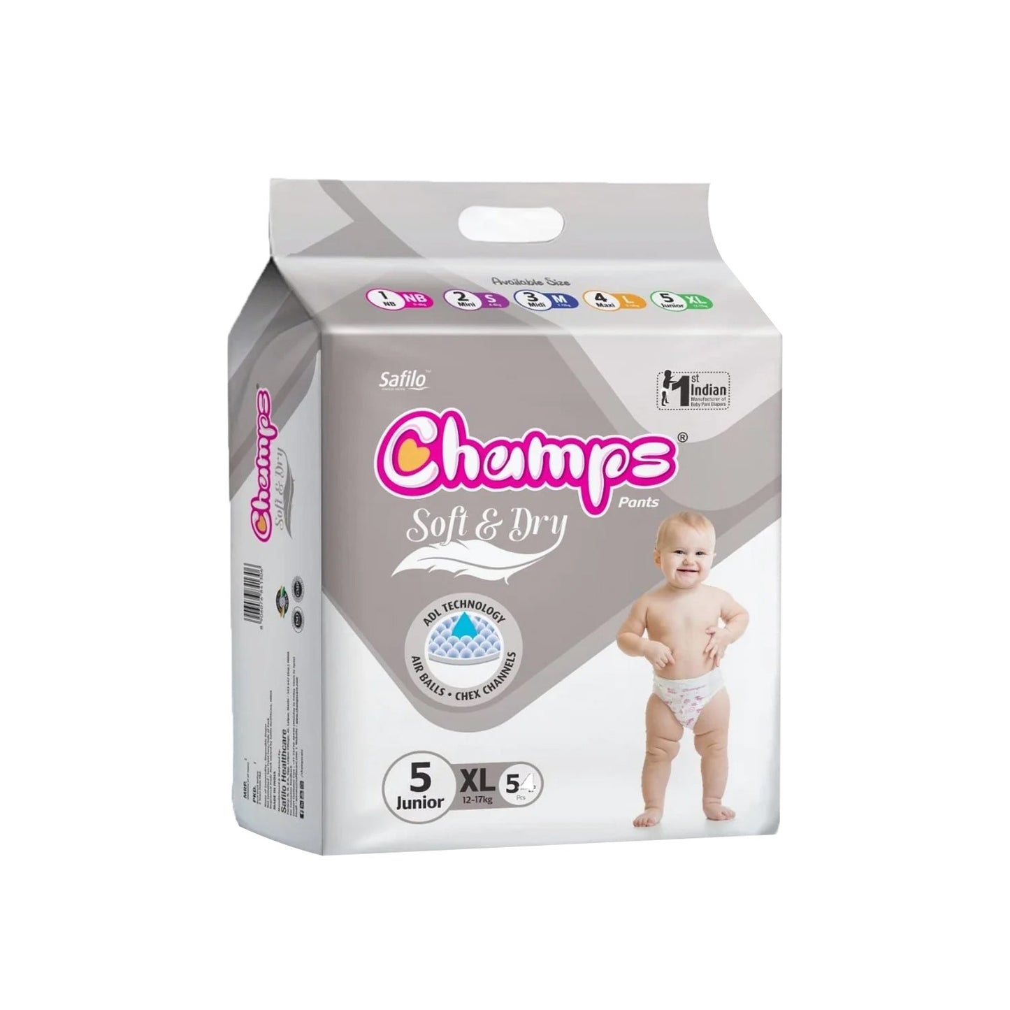 Champs XL Soft & Dry Diaper Pants (54 Pcs)