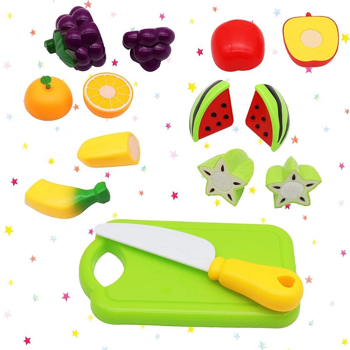 Sliceable Plastic Fruits and Veggies – Realistic Design