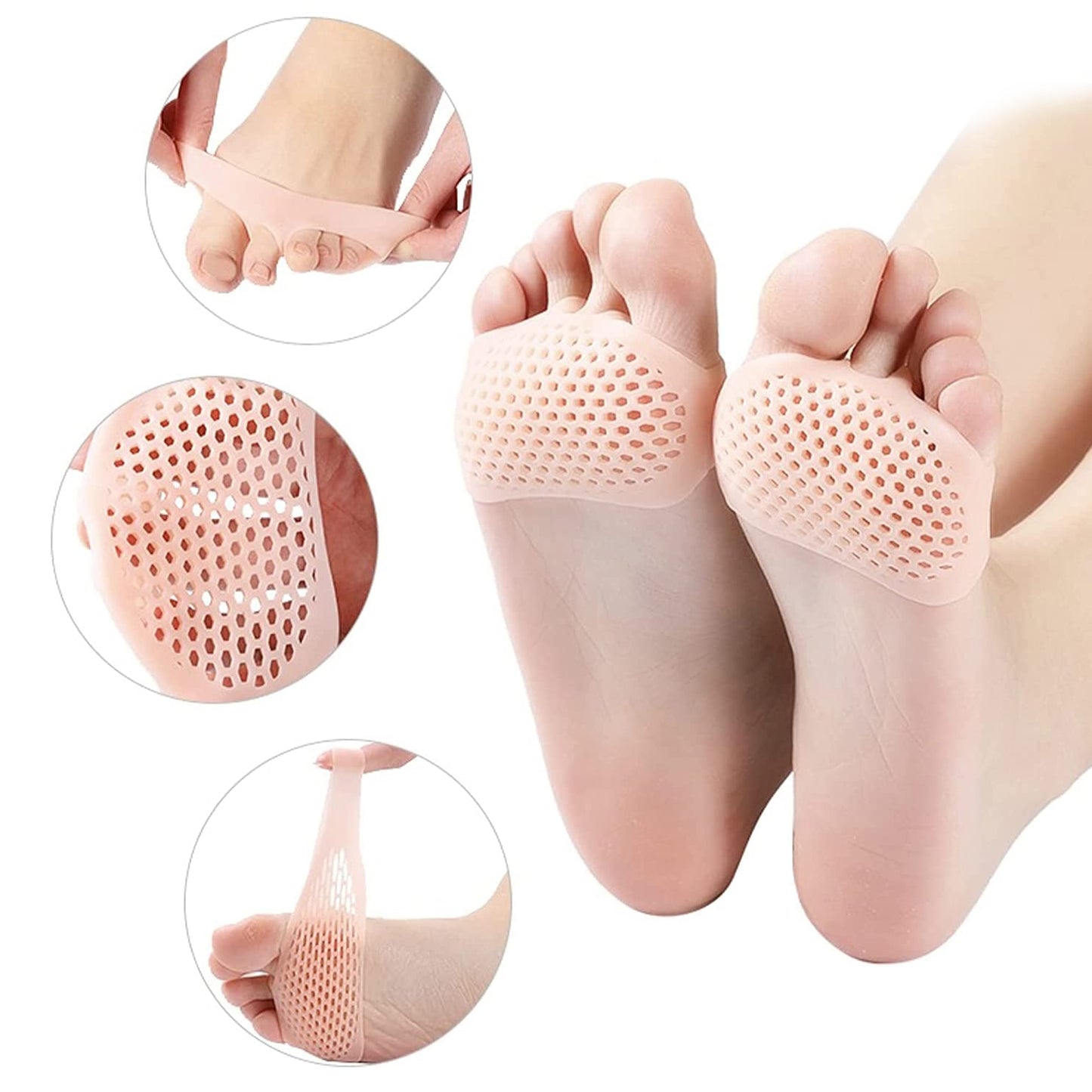 6257 Silicone Tiptoe Protector And Cover Used In Protection Of Toe For Men And Women