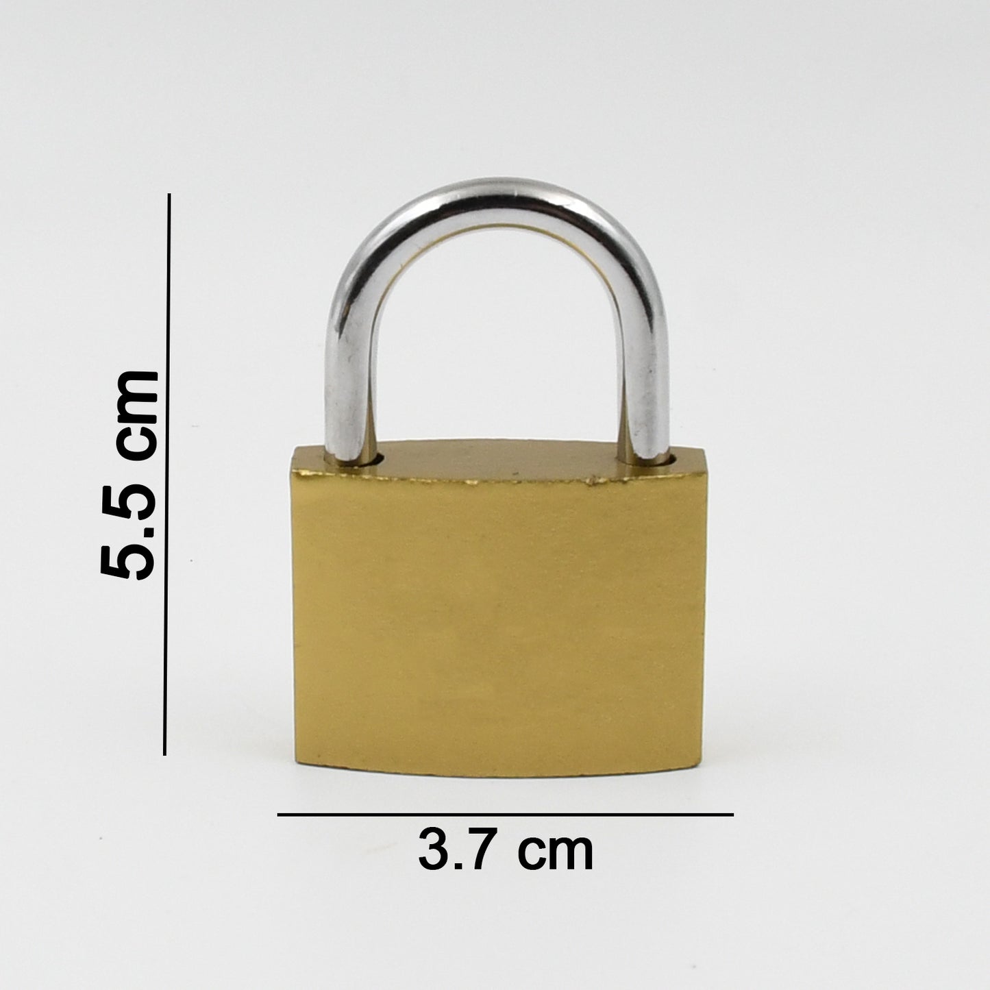 Multipurpose Solid 3 Keys Padlock 38 Mm  1 Pc)