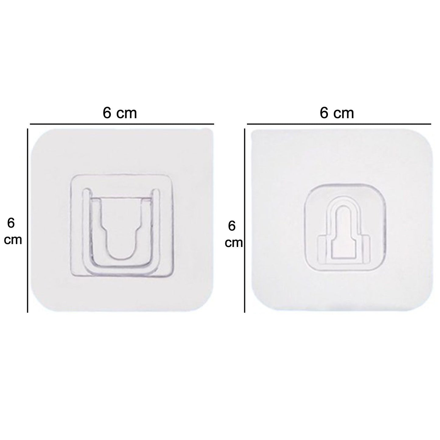 Premium Adhesive Hooks for Walls (1-Pair)