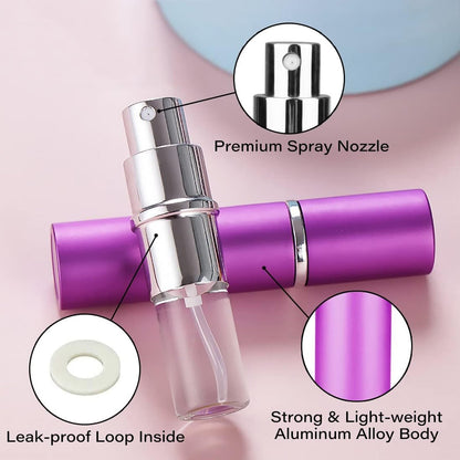 Customize Empty Spray  Perfume Bottle Refillable Fine Mist Perfume For Sanitizer Travel Beauty Makeup Perfume Filler(1 Pc)