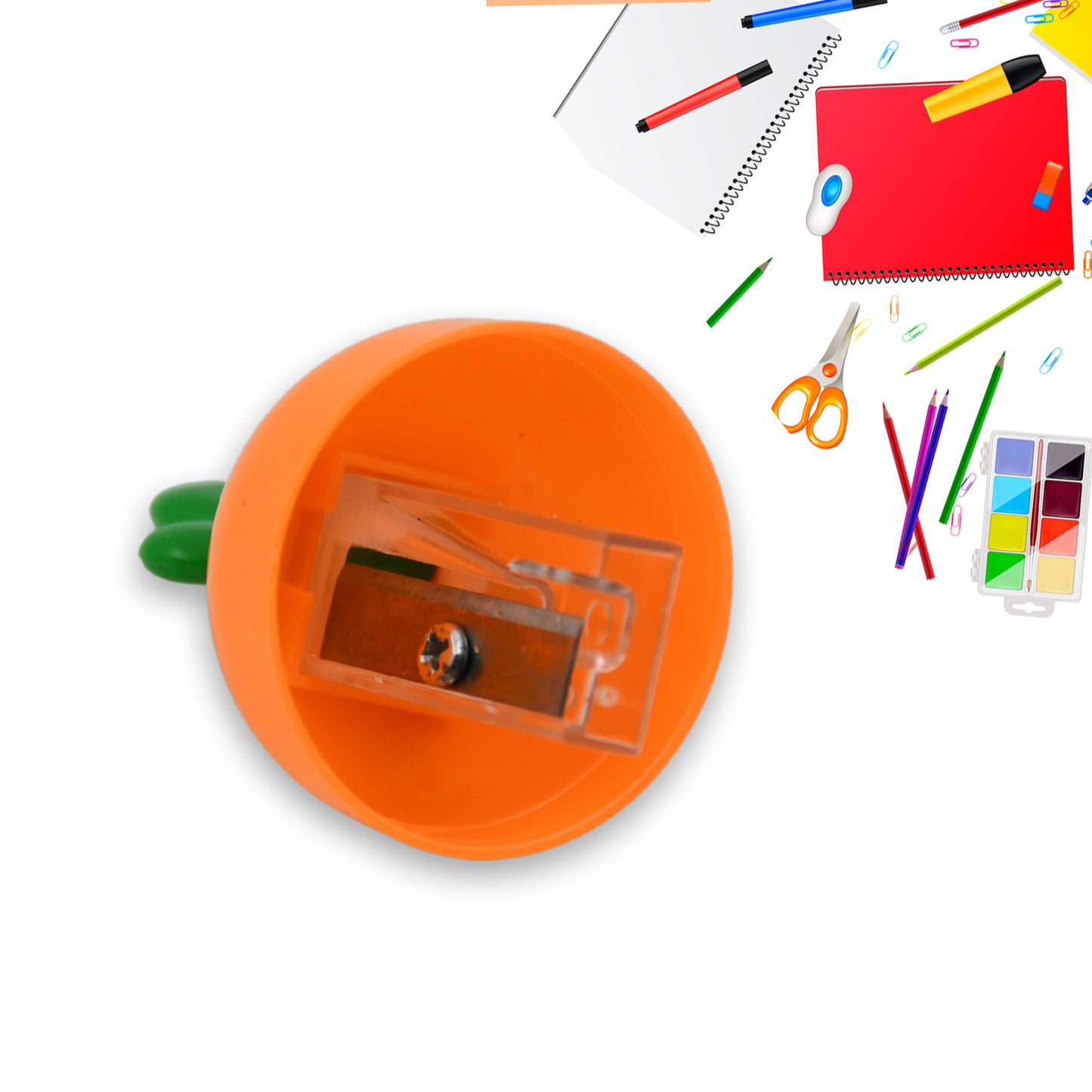 Cute Carrot Pencil Sharpener - School Stationery