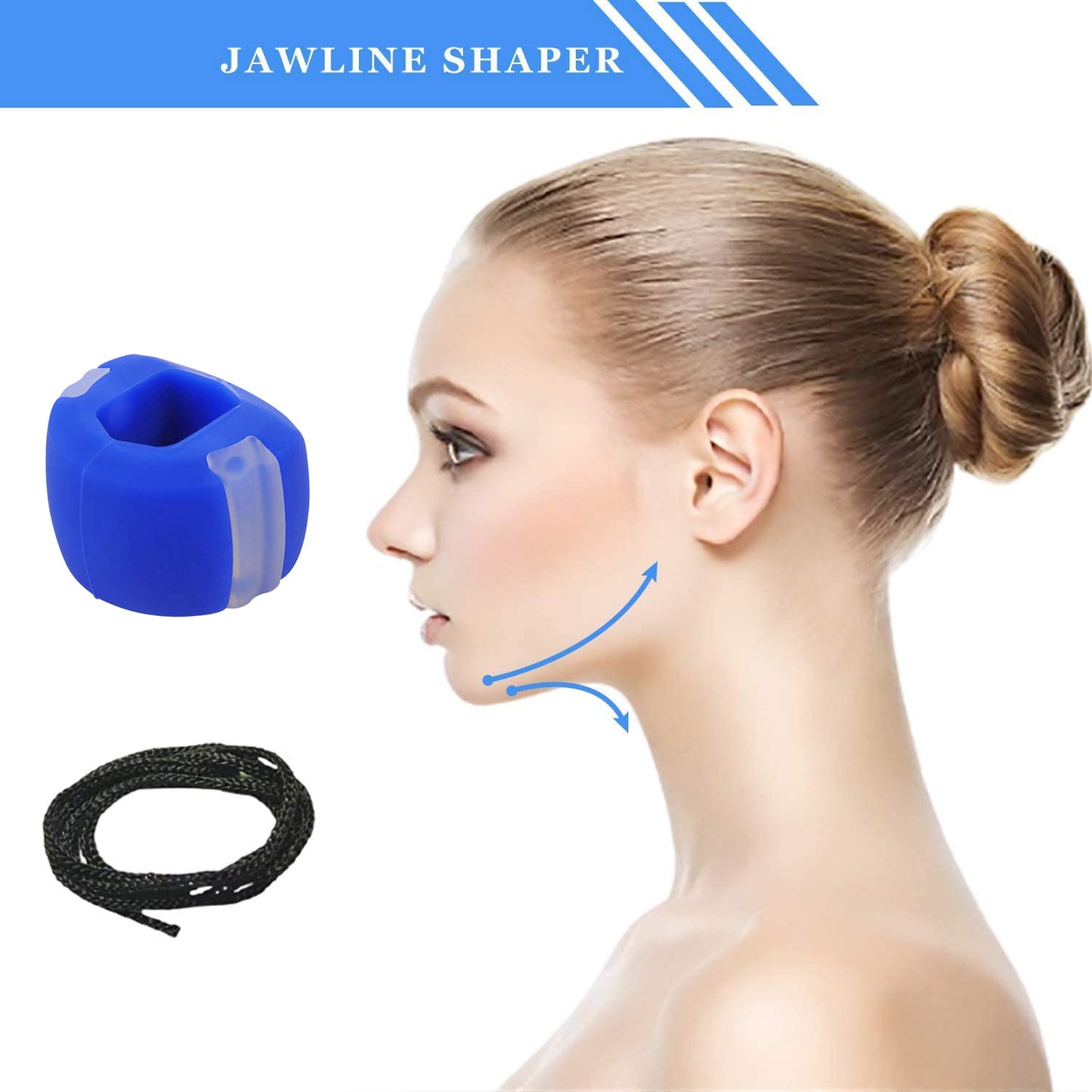 6268 Set Of 6pc Jawline Exerciser Tool Men  Women Double Chin Reducer For Women And Men