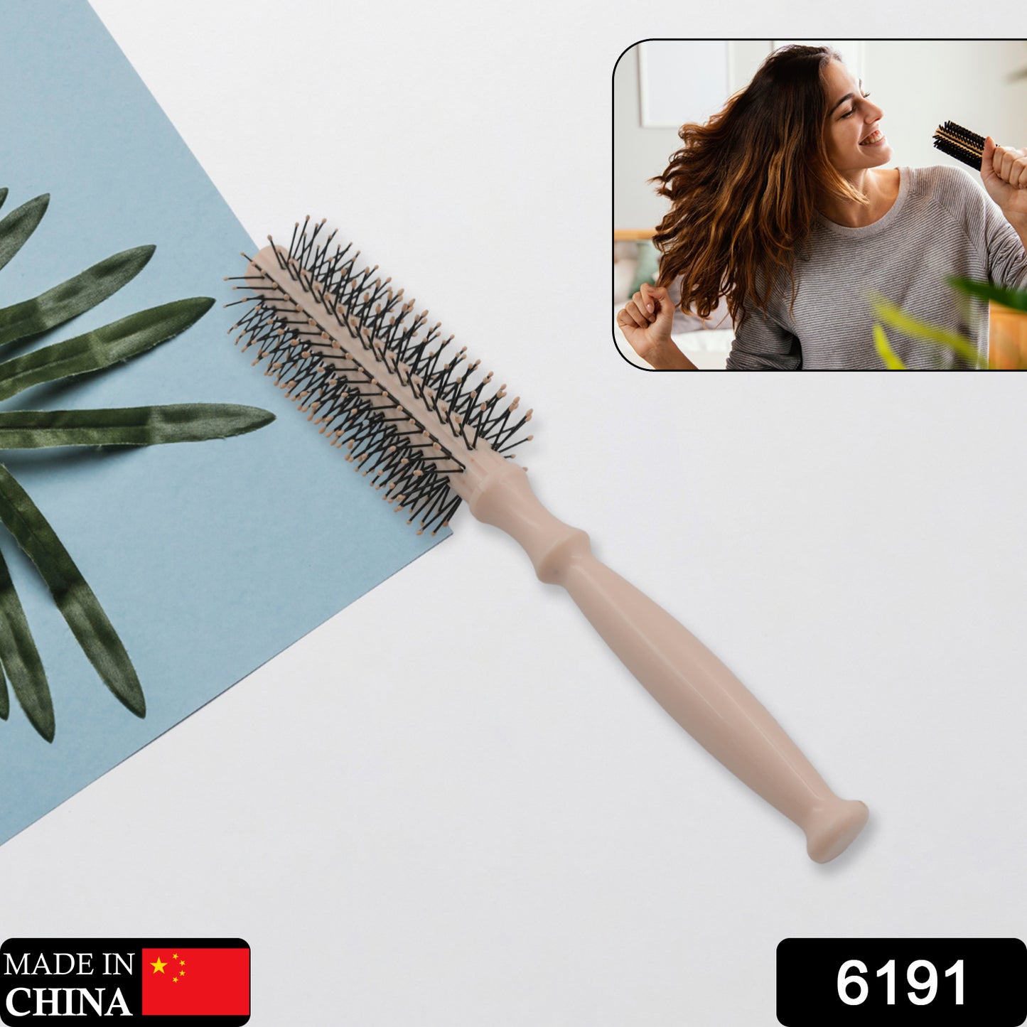 6191 Round Hair Brush For Blow Drying  Hair Styling