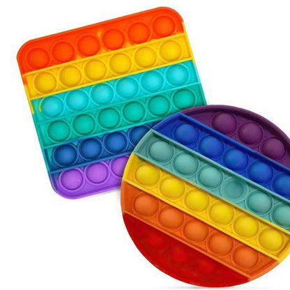 Colorful Rainbow Fidget Toy – Assorted Shape