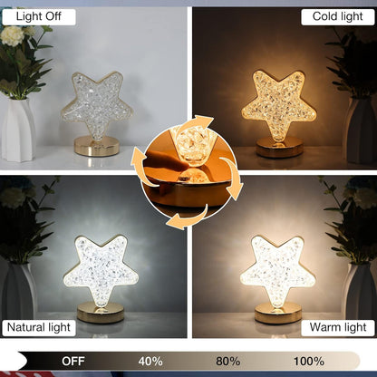 Dimmable Star Crystal Lamp for Bedroom & Living Room