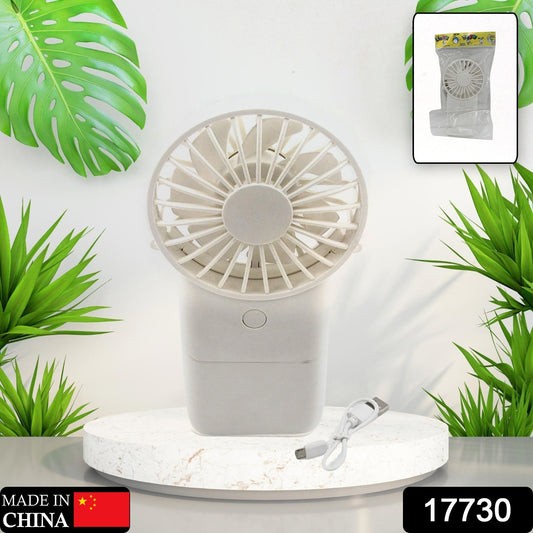 17730 Portable Small Electric Fan Handheld Fan With 3 Modes Usb Rechargeable Mini Student Handheld Class Personal Fan (1 Pc)