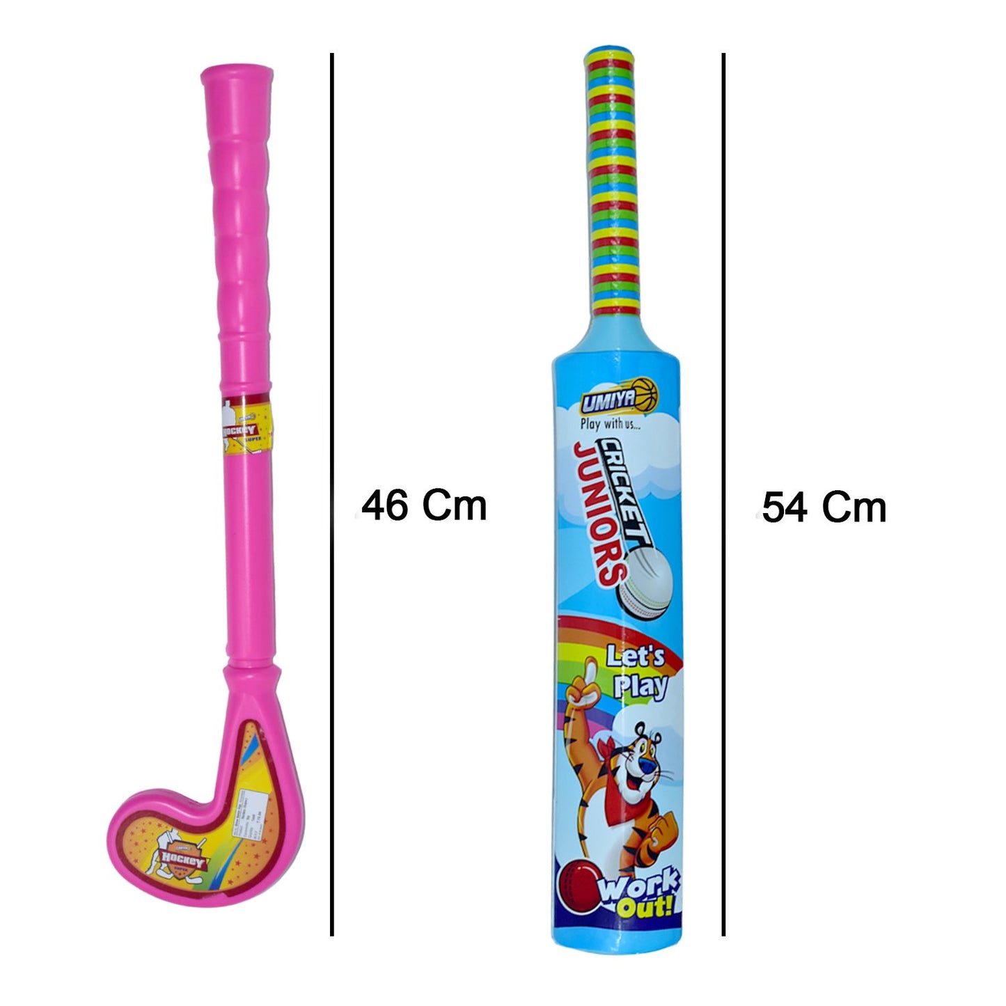 Plastic Bat and Ball Hockey Set for Kids – Easy Play