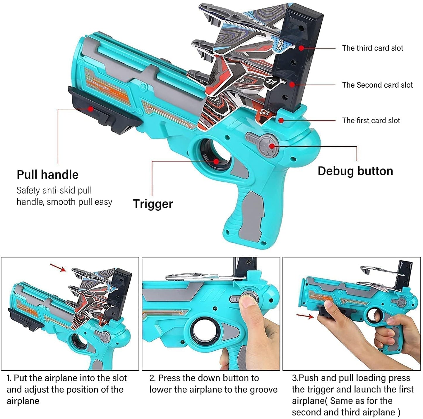 Outdoor Airplane Launcher Set – Includes 5 Foam Planes