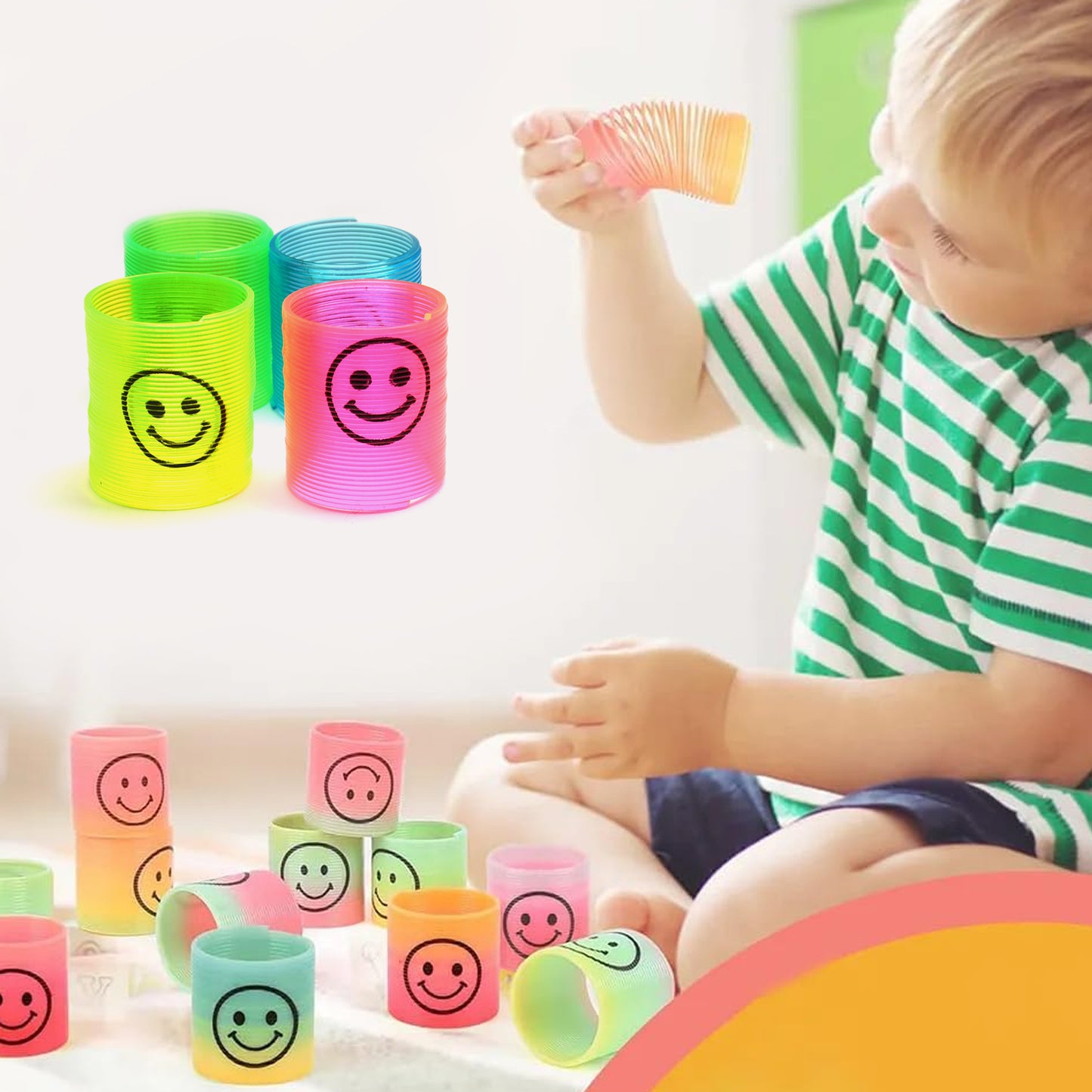 Portable Rainbow Spring Toy – Fun for Kids & Adults