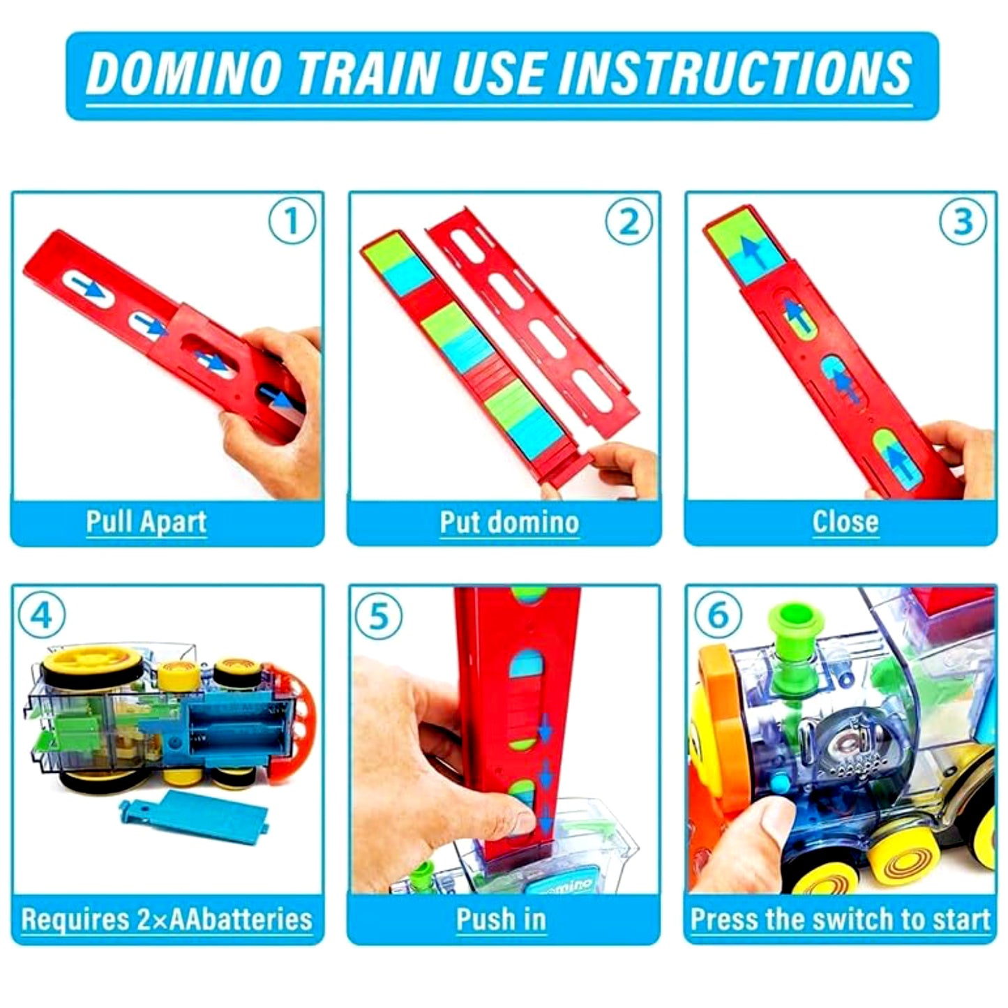 Interactive Play Train with Blocks – 60 Pieces