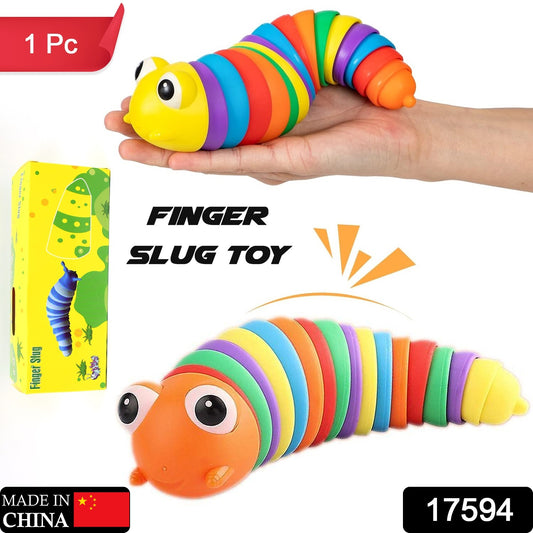 Colorful Plastic Slug Fidget Toy for All Ages