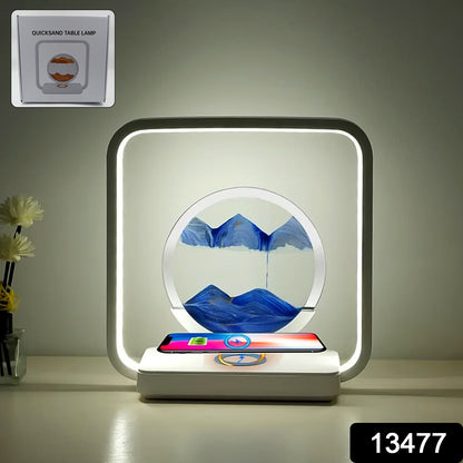 Wireless Charging LED Light with 3D Quicksand Effect