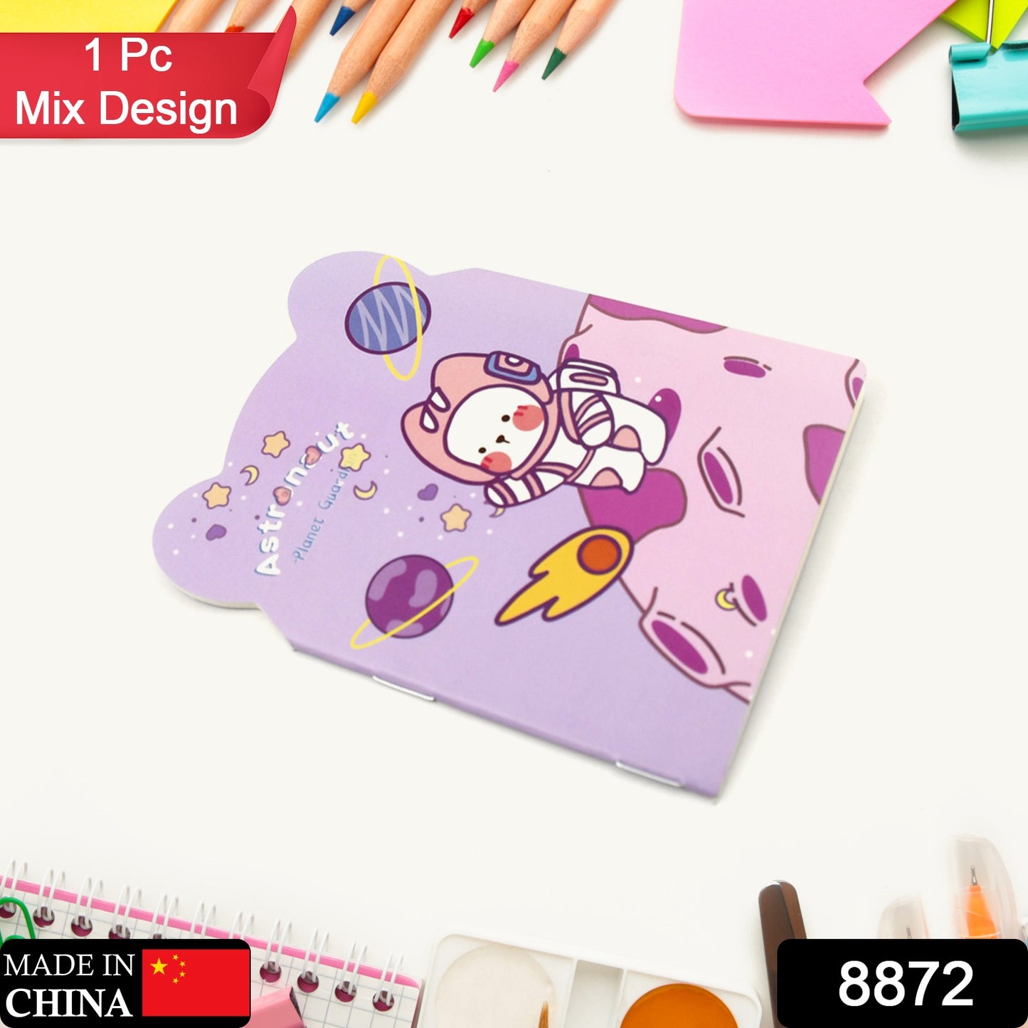 Compact Cartoon Memo Notepad (120x85mm)