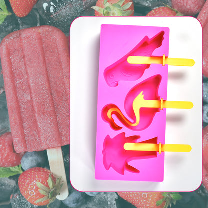 7168 Fancy Ice Candy Mould Maker Food Grade Homemade Reusable Ice Popsicle Makers Frozen Ice Cream Mould Sticks Kulfi Candy Ice Mold For Children  Adults